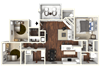 Three bedroom floor plan